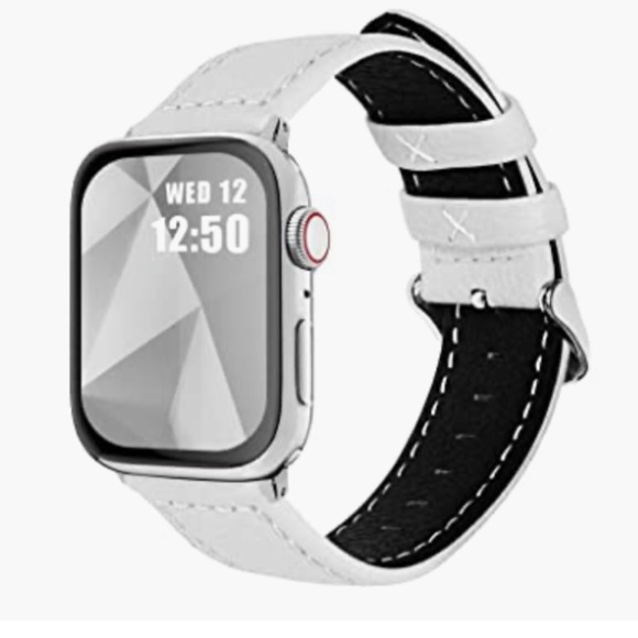 Apple Watch Textured Calf Leather Strap - Picture 1 of 5